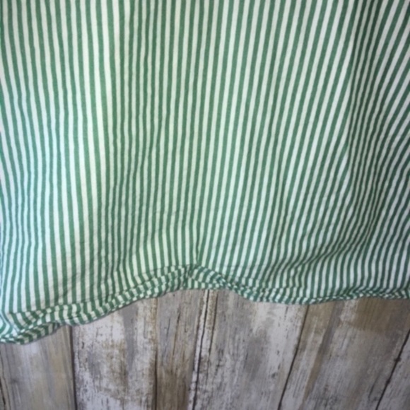 Zara Girls Green Striped Blouse - Picture 3 of 5
